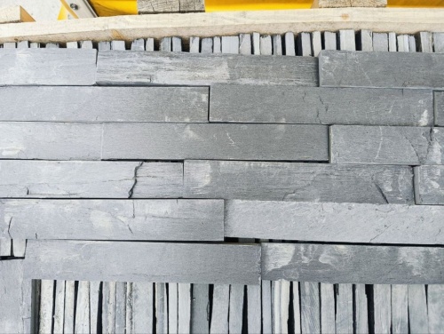 Плитка чёрная из натурального камня фасадная 30 см * 5 см, толщина 7 мм -30 мм купить в Самарской области