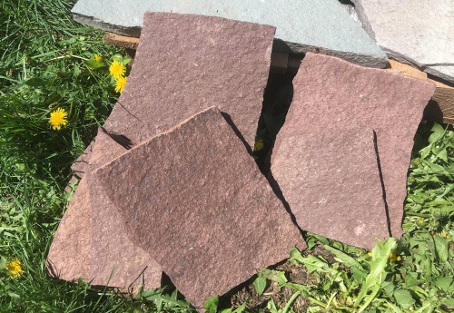 Плитняк лемезит бордовый для цоколя 1,5-2 см купить в Самарской области