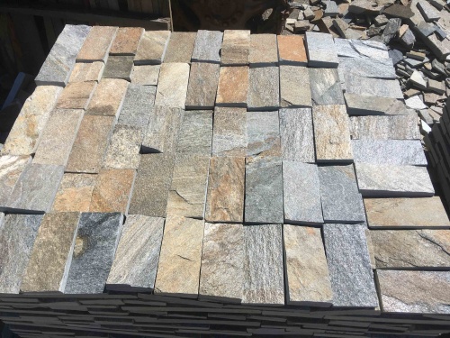 Плитка пилёная златолит Уральский для цоколя, отмостки купить в Самарской области