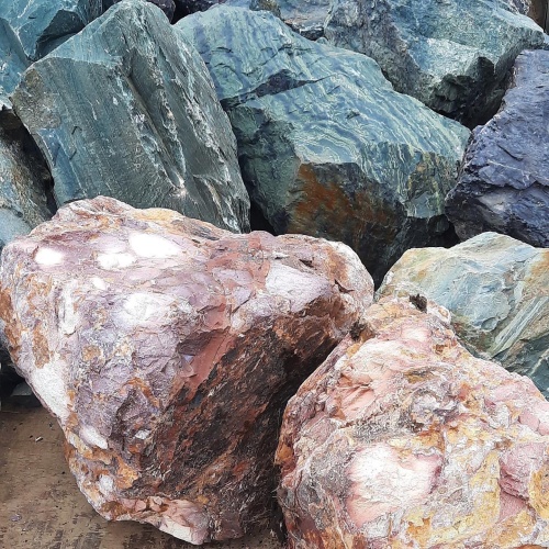 Ландшафтные глыбы красно-фиолетовые 200-1000 килограмм купить в Самарской области