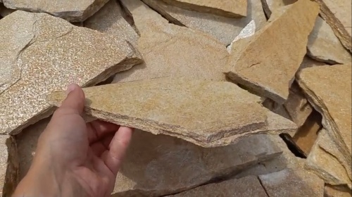 Плитняк златолит жёлтый для фасада 1,5-3 см купить в Самарской области