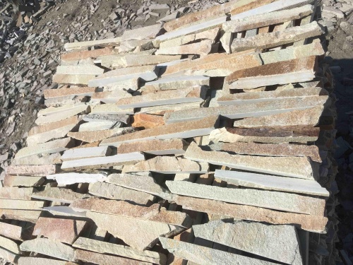 Горбушка златолит золотистый для облицовки купить в Самарской области